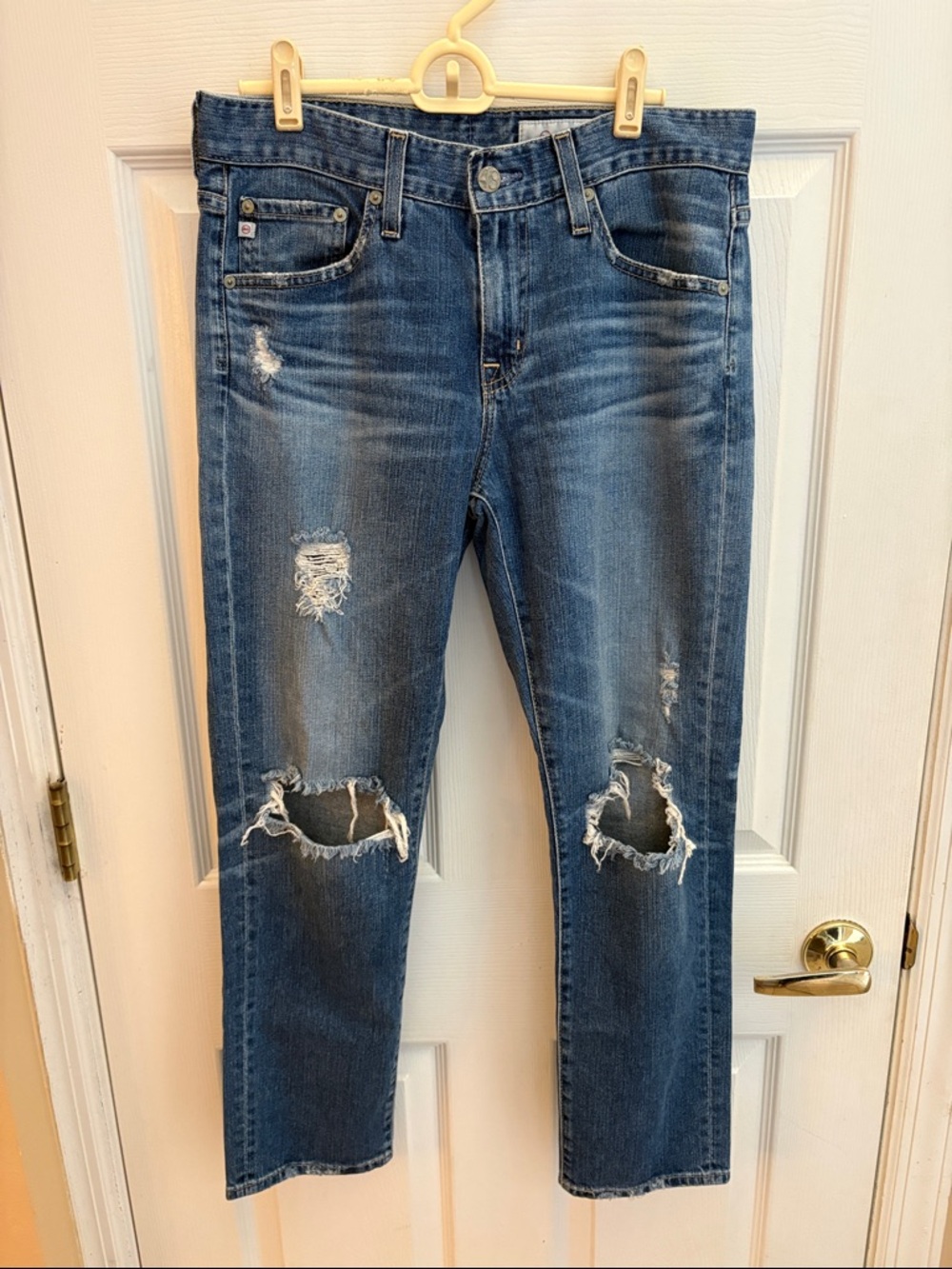 AG Adriano Goldschmied AG-ED Denim Jeans - Light Blue size 27R ex-boyfriend slim